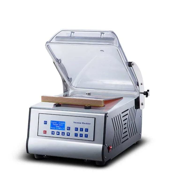 Single chamber vacuum packaging machine