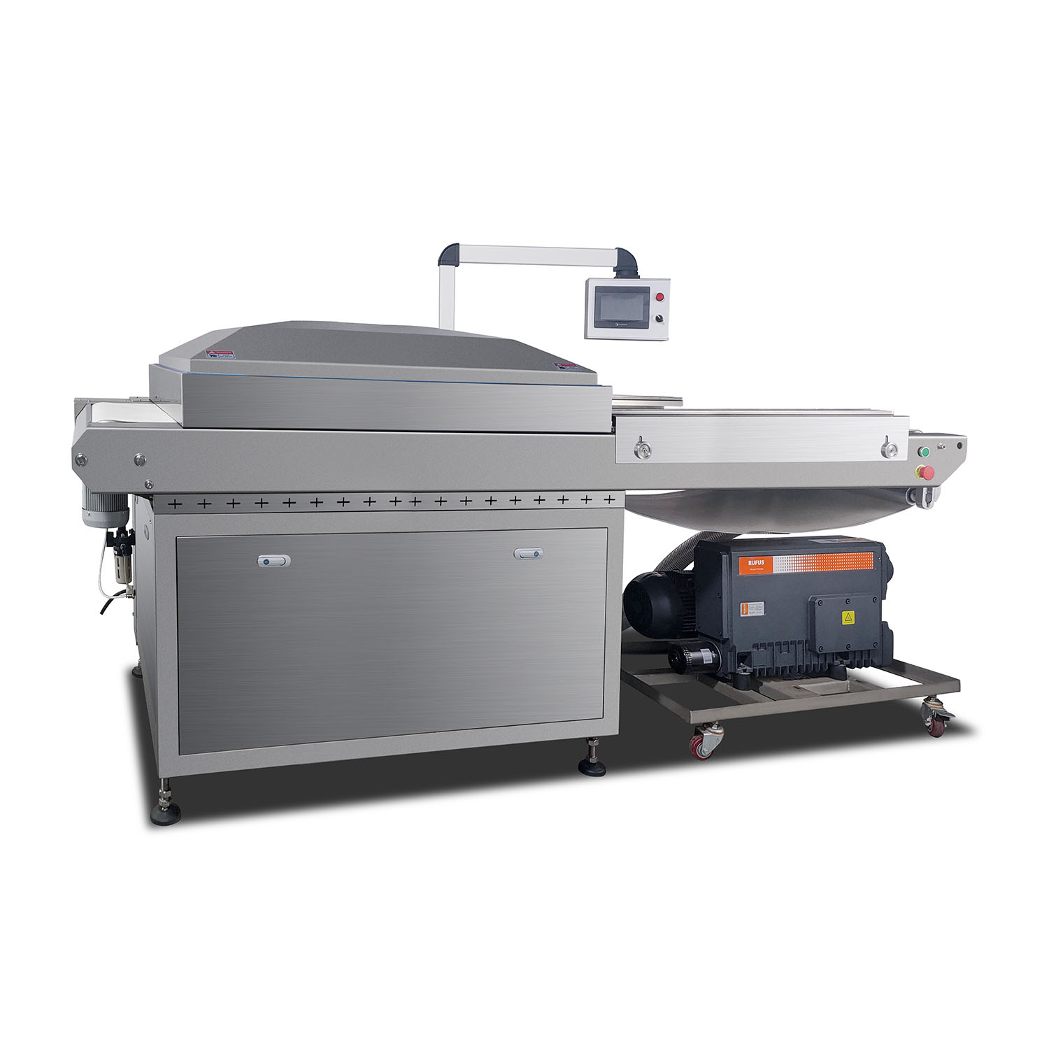 Representative DFPACK automatic belt vacuum chamber workflow