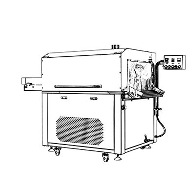 Hot water shrink tunnel