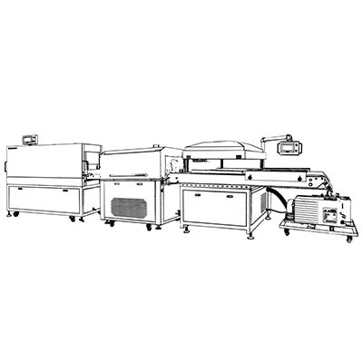 Meat packaging production line