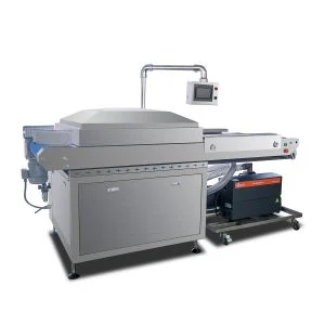 DZQ-800C/1000C chamber belt vacuum packing machine, front view