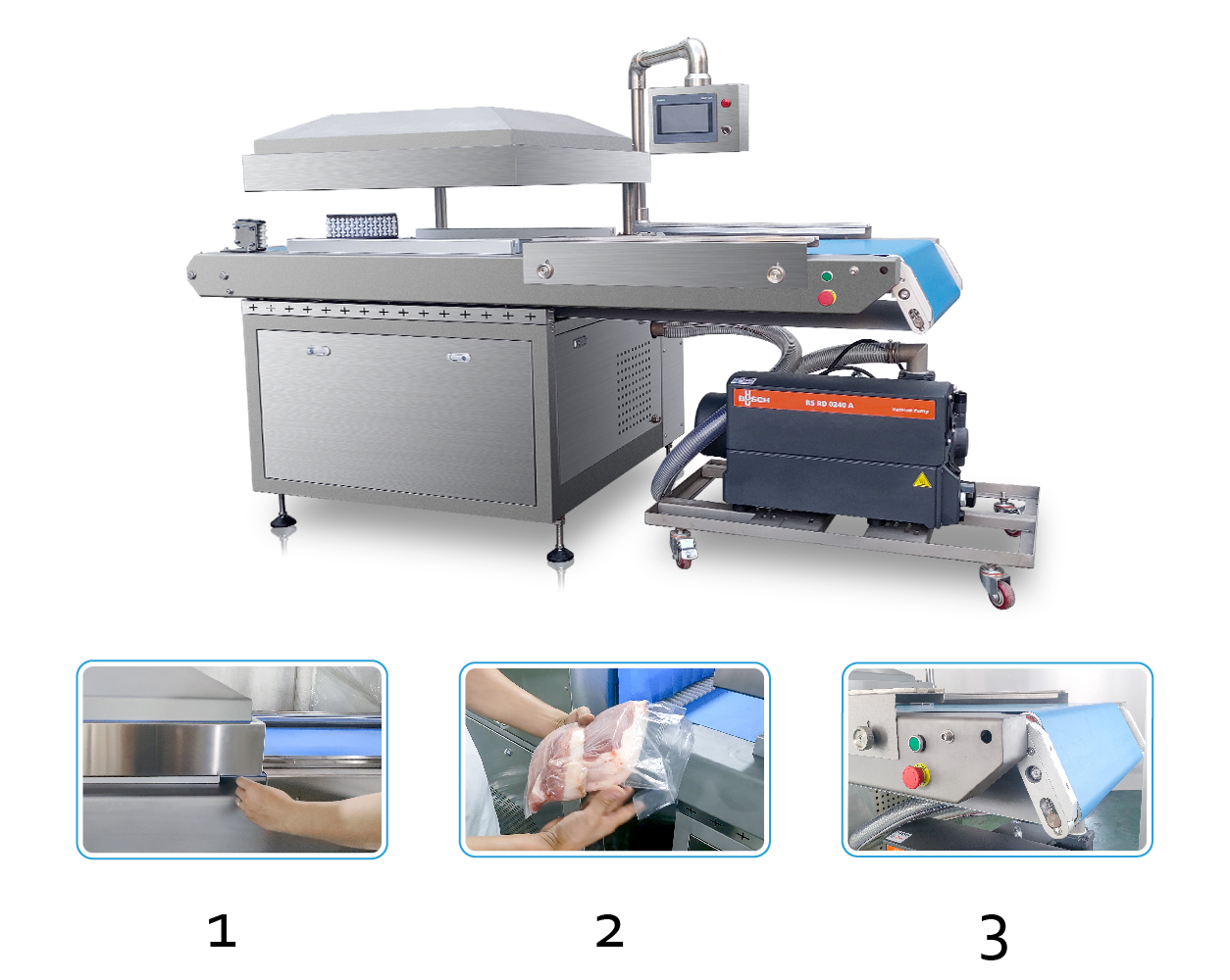 Automatic Food Wrapping Machine with Preset Tray Size Settings for Easy Operation